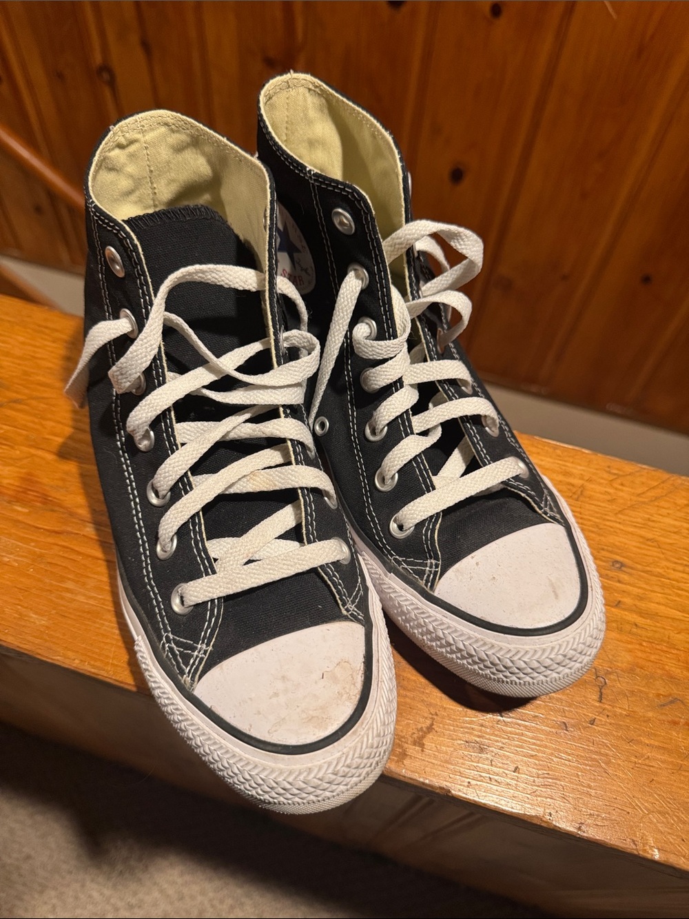 Converse Black and White High-Top Sneakers